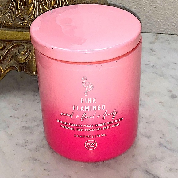 DW HOME CANDLE PINK FLAMINGO RICHLY SCENTED NEW 1 WICK NEW 9.3 oz NEW - Picture 2 of 4